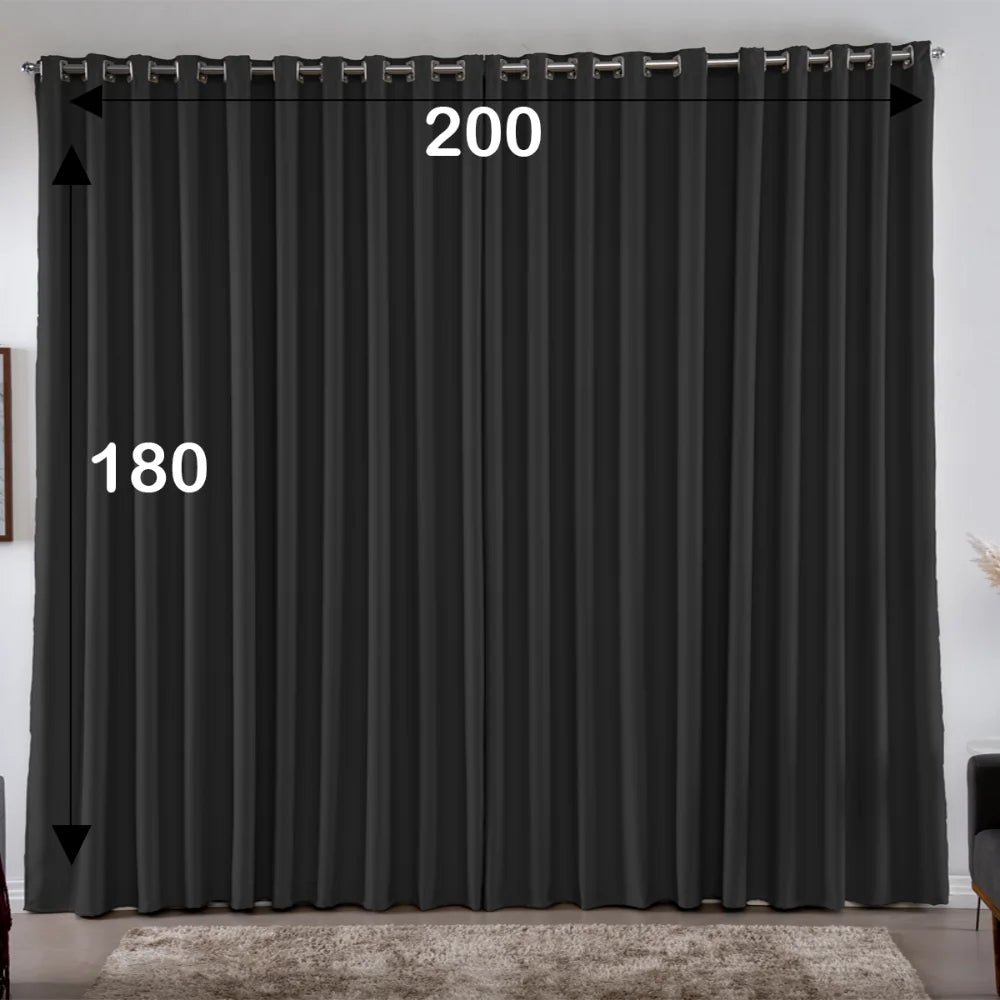 Blackout Curtain 2,00X1,80 S/Voil