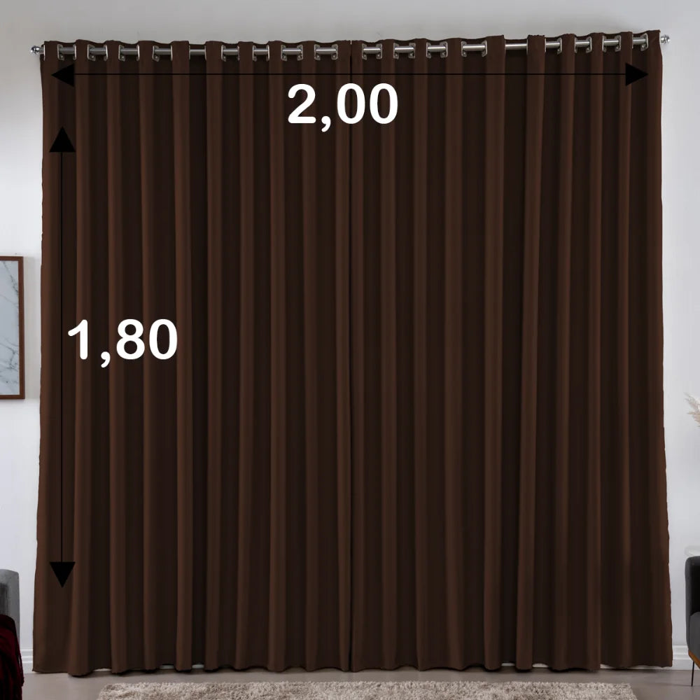 Blackout Curtain 2,00X1,80 S/Voil
