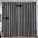 Blackout Curtain 2,00X1,80 S/Voil