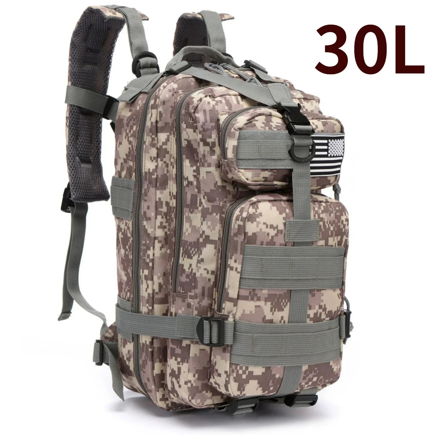 MUCHILAS TÁTICA IMPERMEÁVEL PARA TRILHAS, PESCA, CAÇA,ACAMPAMENTO E VIAGENS