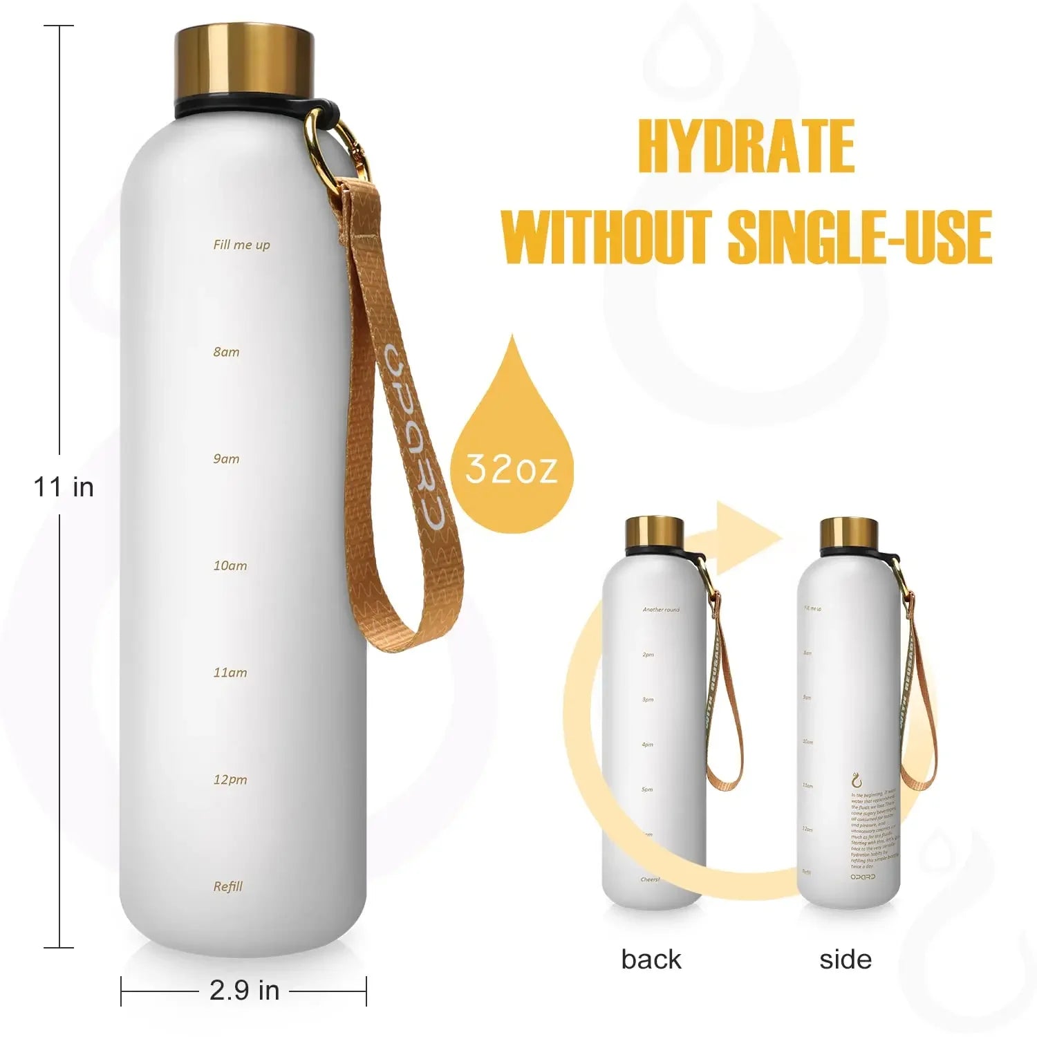 Garrafa de água de 1000ml , leve e prática