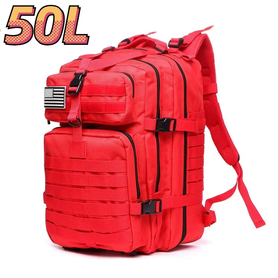 MUCHILAS TÁTICA IMPERMEÁVEL PARA TRILHAS, PESCA, CAÇA,ACAMPAMENTO E VIAGENS