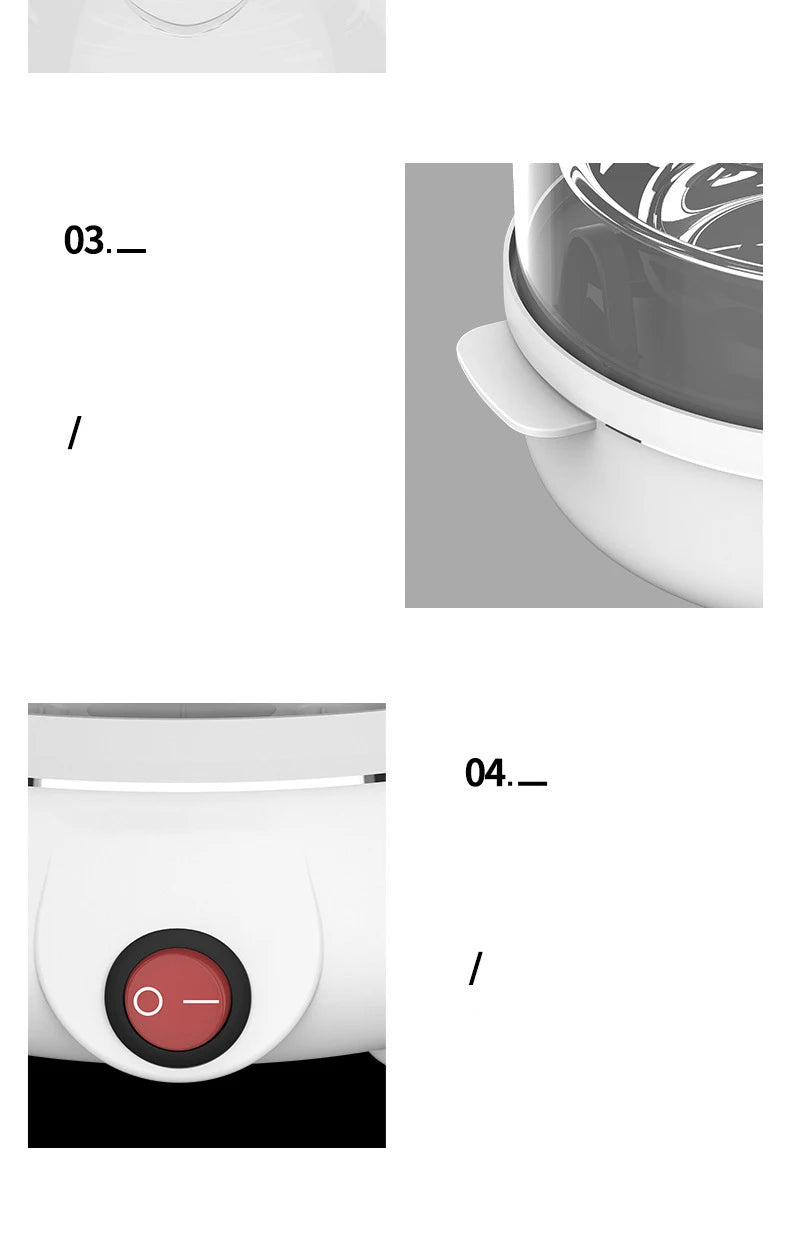 Electric Egg Cooker Boiler Maker Soft Medium or Hard Boil 14 Egg Capacity Two Layer Egg Maker,Egg SteamerWith Automatic Shut Off