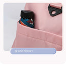Bolsa de ginástica esportiva, bolsa de viagem seca e molhada para mulheres