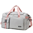 Bolsa de ginástica esportiva, bolsa de viagem seca e molhada para mulheres