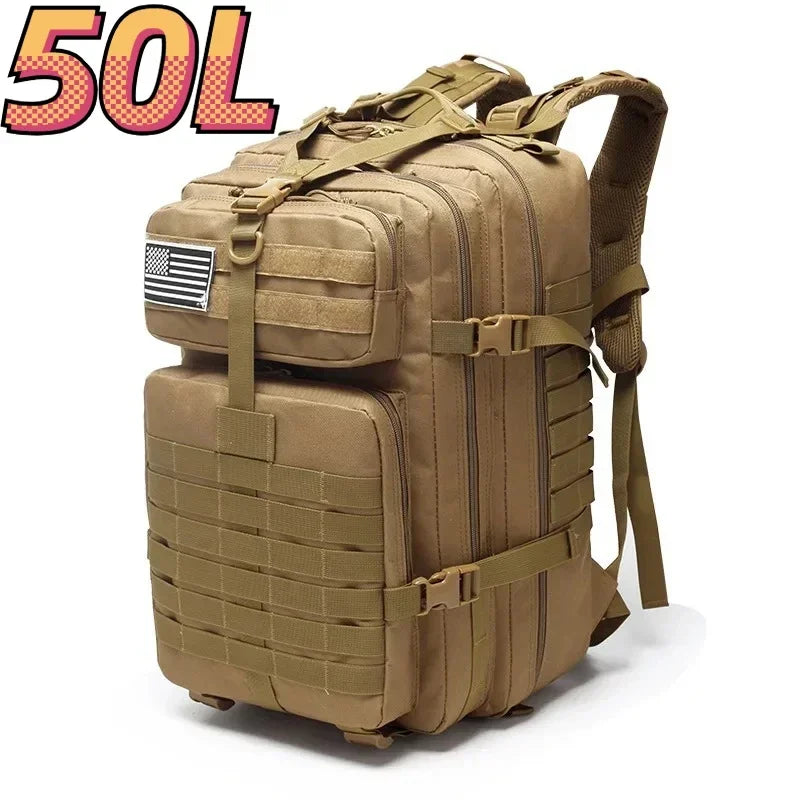 MUCHILAS TÁTICA IMPERMEÁVEL PARA TRILHAS, PESCA, CAÇA,ACAMPAMENTO E VIAGENS