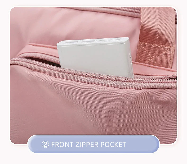 Bolsa de ginástica esportiva, bolsa de viagem seca e molhada para mulheres