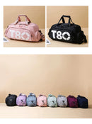 Gym Sports Backpack for Women T80 Hand Bag Fitness Travel Tote Outdoor Female Yoga Shoe Shoulder Duffle Luggage Portable Bag Man