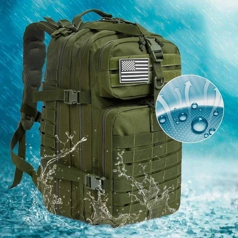 MUCHILAS TÁTICA IMPERMEÁVEL PARA TRILHAS, PESCA, CAÇA,ACAMPAMENTO E VIAGENS