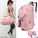 Bolsa de ginástica fitness mochila de viagem bolsas de ombro femininas bolsa de ioga ao ar livre bolsa de bagagem de treinamento bolsa transversal seca molhada mochila de fim de semana