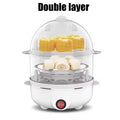 Electric Egg Cooker Boiler Maker Soft Medium or Hard Boil 14 Egg Capacity Two Layer Egg Maker,Egg SteamerWith Automatic Shut Off