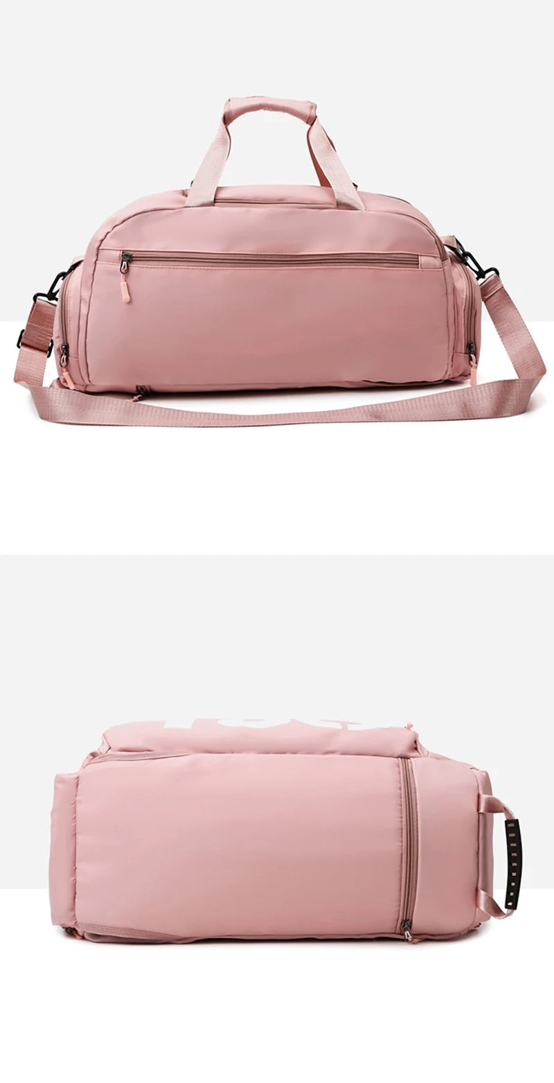 Gym Sports Backpack for Women T80 Hand Bag Fitness Travel Tote Outdoor Female Yoga Shoe Shoulder Duffle Luggage Portable Bag Man