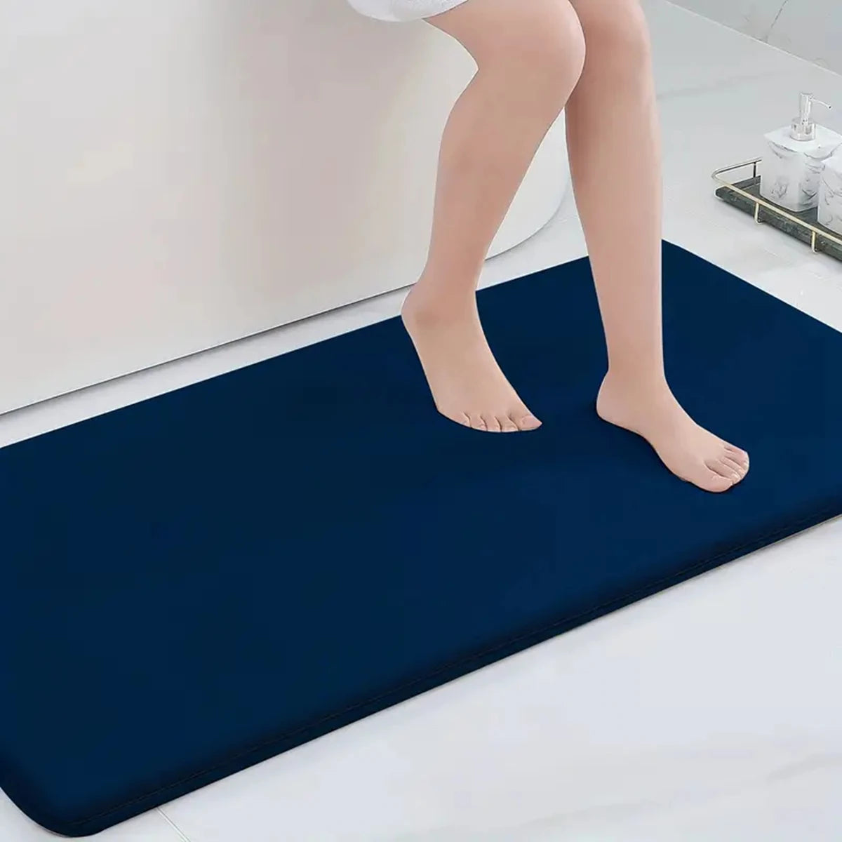 Memory Foam Bathroom Rug Anti-slip bathroom mat ultra Soft floor mat Non-Slip Water Absorbent and Machine Washable