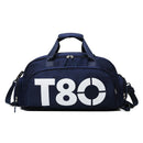 Gym Sports Backpack for Women T80 Hand Bag Fitness Travel Tote Outdoor Female Yoga Shoe Shoulder Duffle Luggage Portable Bag Man