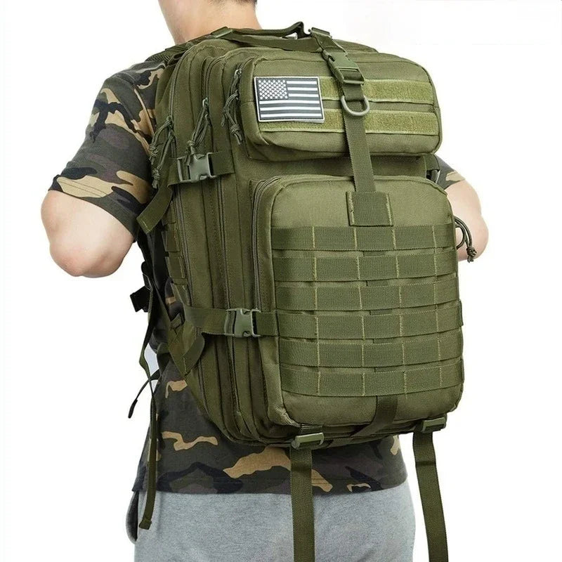 MUCHILAS TÁTICA IMPERMEÁVEL PARA TRILHAS, PESCA, CAÇA,ACAMPAMENTO E VIAGENS