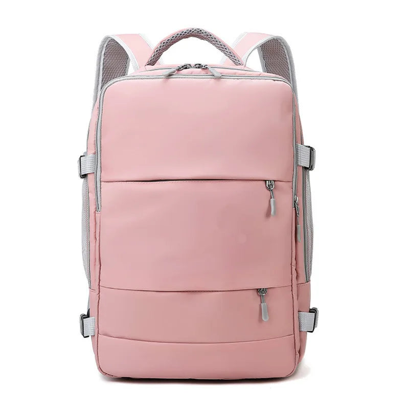 Casual Travel Backpack Women Large Capacity Waterproof Anti-Theft Casual Backpack Bag with Luggage Strap Laptop Backpack Women