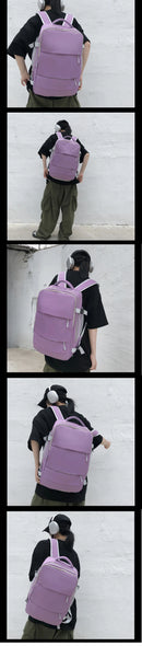 Casual Travel Backpack Women Large Capacity Waterproof Anti-Theft Casual Backpack Bag with Luggage Strap Laptop Backpack Women
