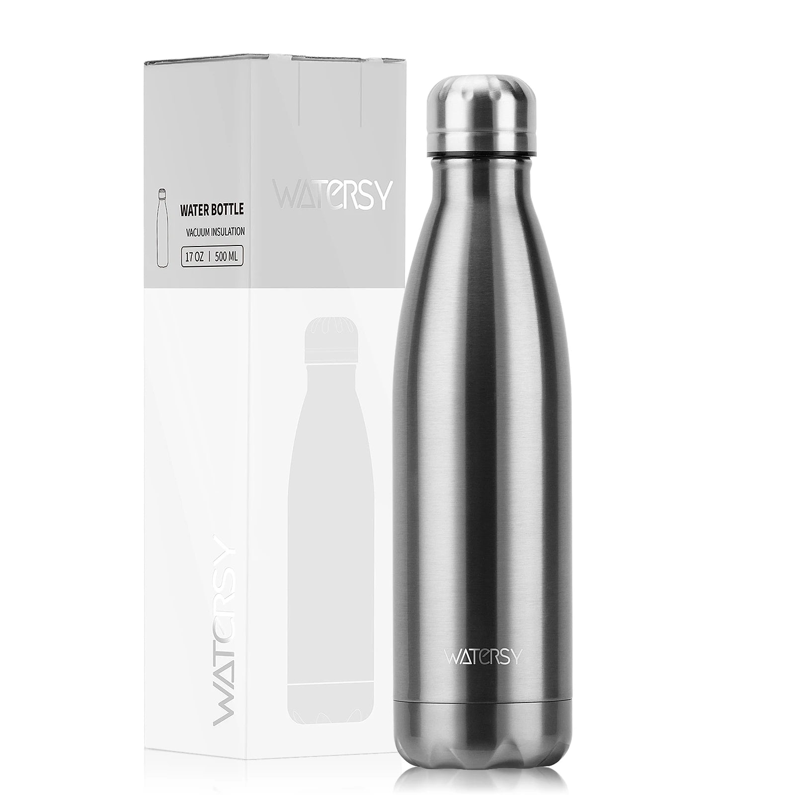 Garrafa de água aço inoxidável de 500 ml com Isolamemto a vácuo e parede dupla.Esportiva e um Ótimo presente a seus Amigos