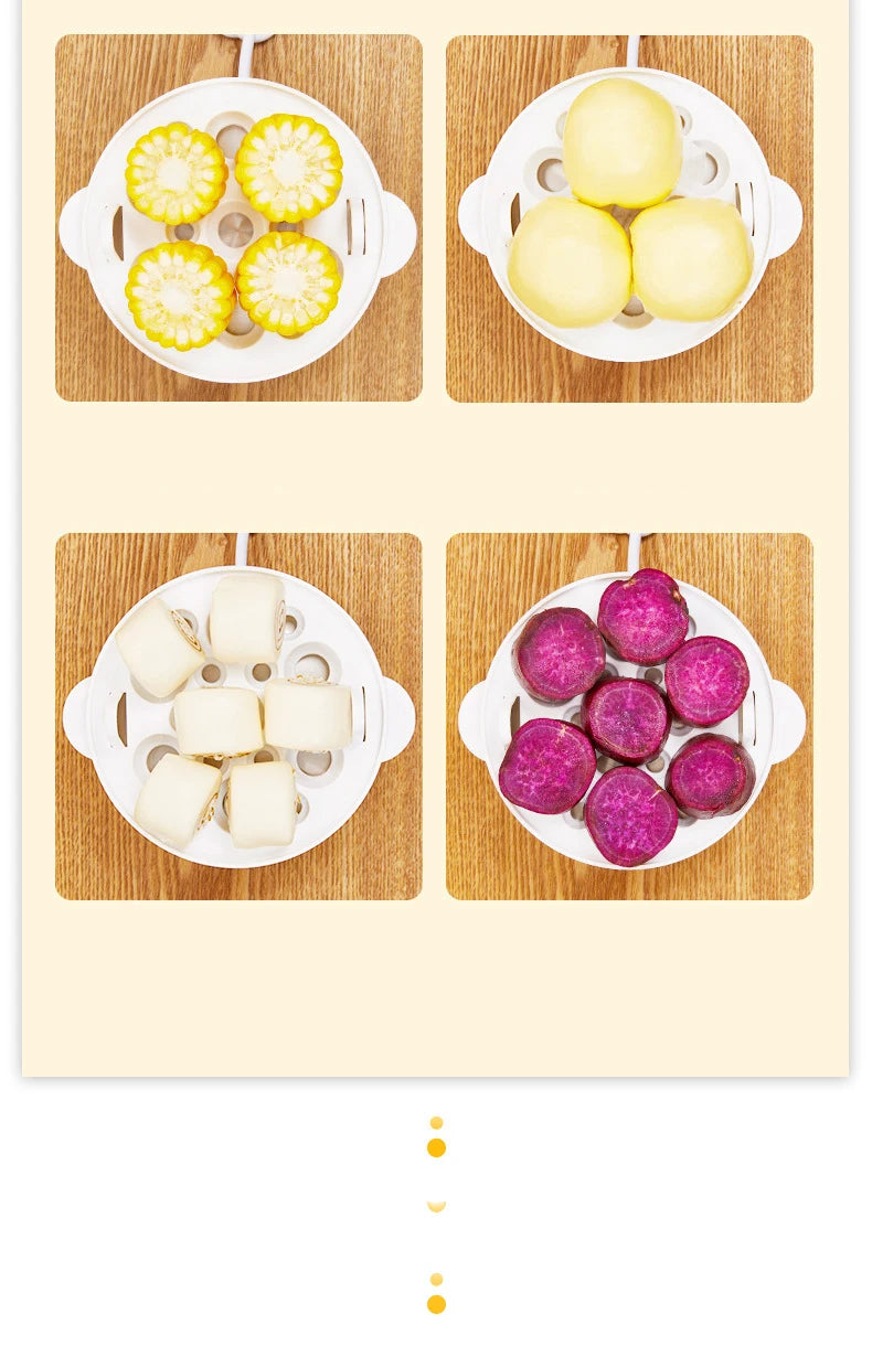 Electric Egg Cooker Boiler Maker Soft Medium or Hard Boil 14 Egg Capacity Two Layer Egg Maker,Egg SteamerWith Automatic Shut Off