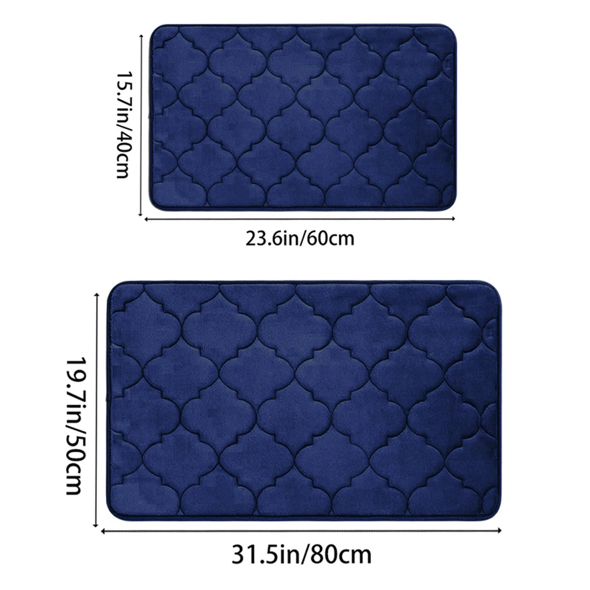 Memory Foam Bathroom Rug Anti-slip bathroom mat ultra Soft floor mat Non-Slip Water Absorbent and Machine Washable
