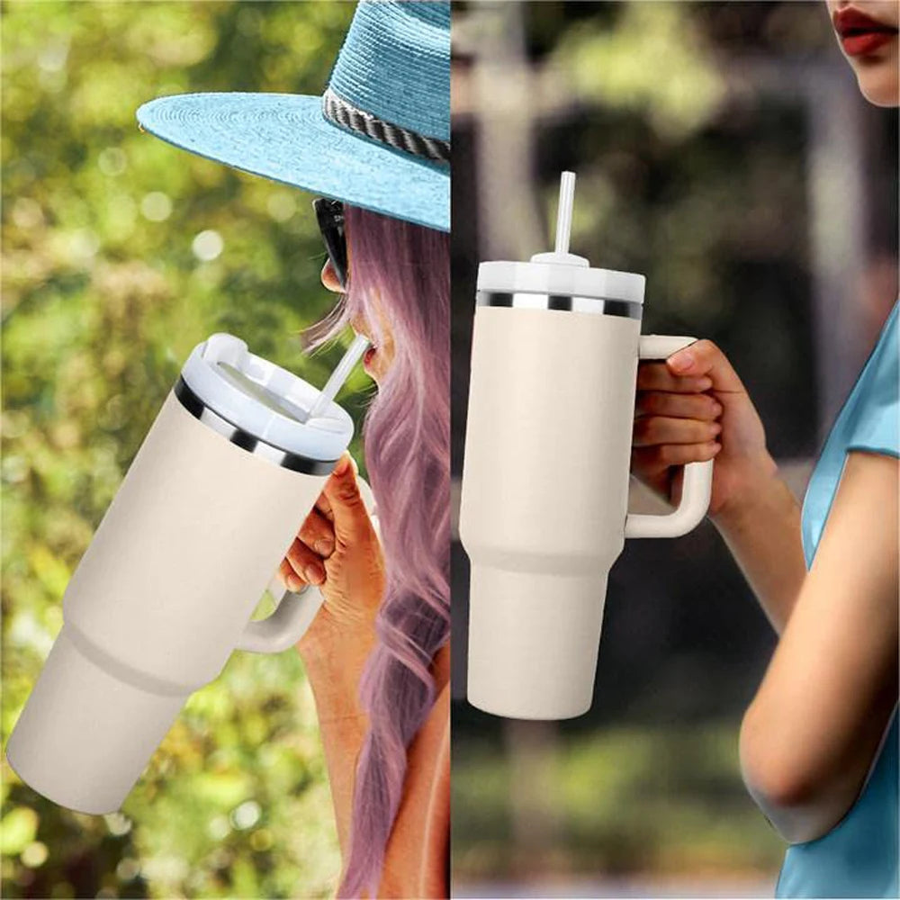 Copo Termico com Alça e Canudo . 1200 ml