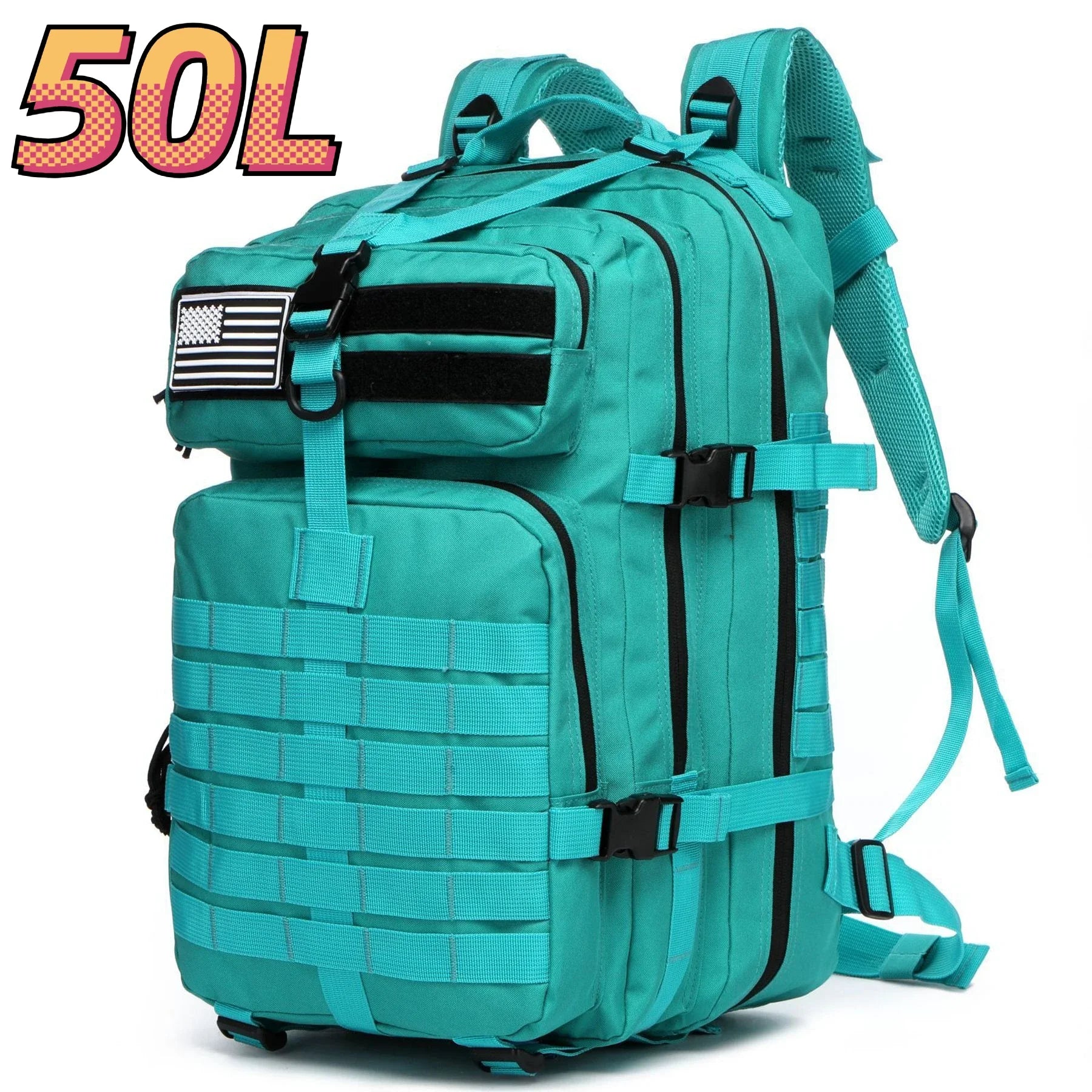 MUCHILAS TÁTICA IMPERMEÁVEL PARA TRILHAS, PESCA, CAÇA,ACAMPAMENTO E VIAGENS