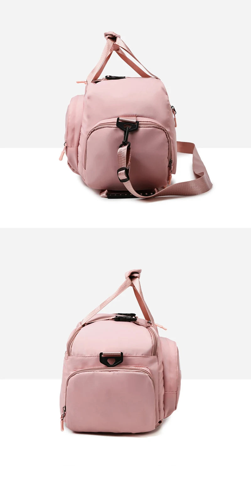 Gym Sports Backpack for Women T80 Hand Bag Fitness Travel Tote Outdoor Female Yoga Shoe Shoulder Duffle Luggage Portable Bag Man