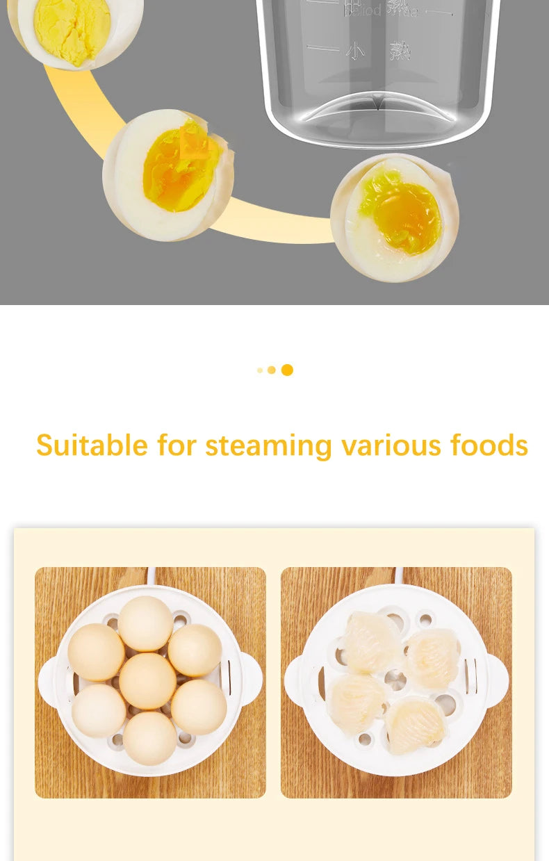 Electric Egg Cooker Boiler Maker Soft Medium or Hard Boil 14 Egg Capacity Two Layer Egg Maker,Egg SteamerWith Automatic Shut Off