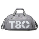 Gym Sports Backpack for Women T80 Hand Bag Fitness Travel Tote Outdoor Female Yoga Shoe Shoulder Duffle Luggage Portable Bag Man