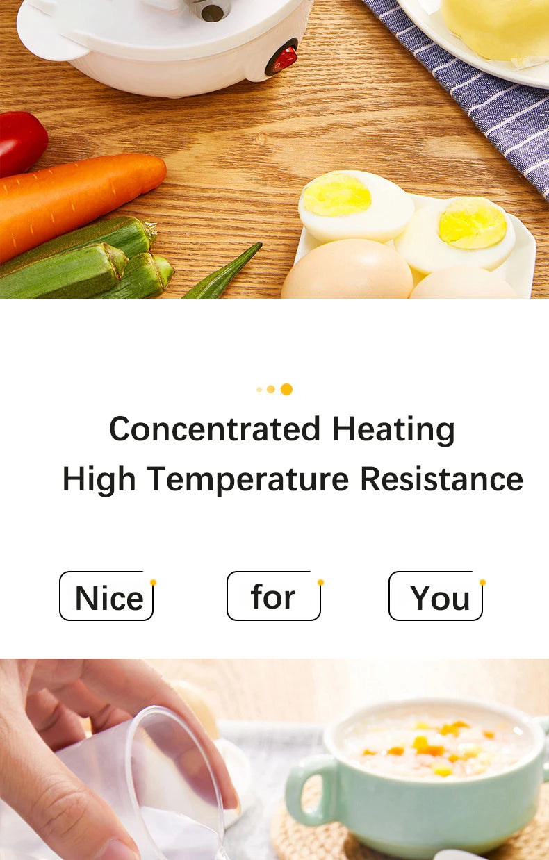 Electric Egg Cooker Boiler Maker Soft Medium or Hard Boil 14 Egg Capacity Two Layer Egg Maker,Egg SteamerWith Automatic Shut Off