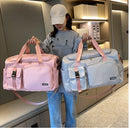 Bolsa de ginástica esportiva, bolsa de viagem seca e molhada para mulheres