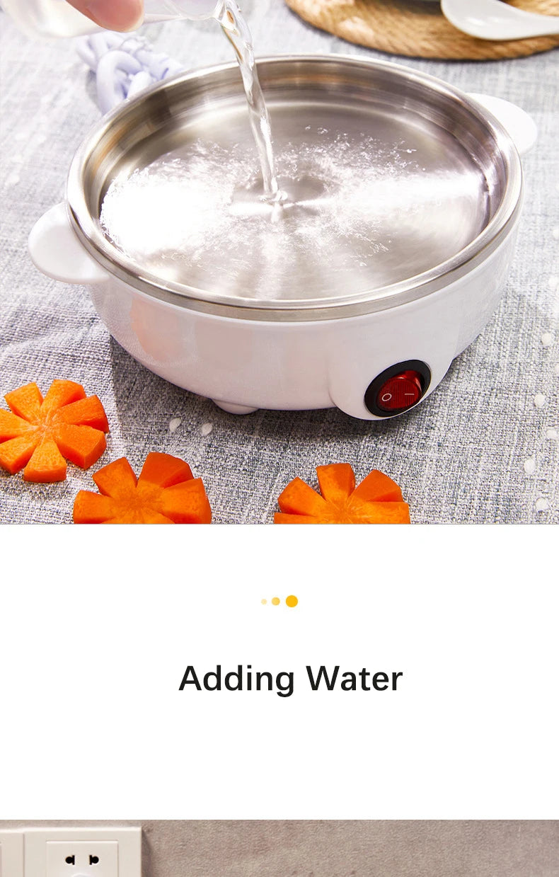 Electric Egg Cooker Boiler Maker Soft Medium or Hard Boil 14 Egg Capacity Two Layer Egg Maker,Egg SteamerWith Automatic Shut Off