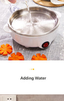 Electric Egg Cooker Boiler Maker Soft Medium or Hard Boil 14 Egg Capacity Two Layer Egg Maker,Egg SteamerWith Automatic Shut Off