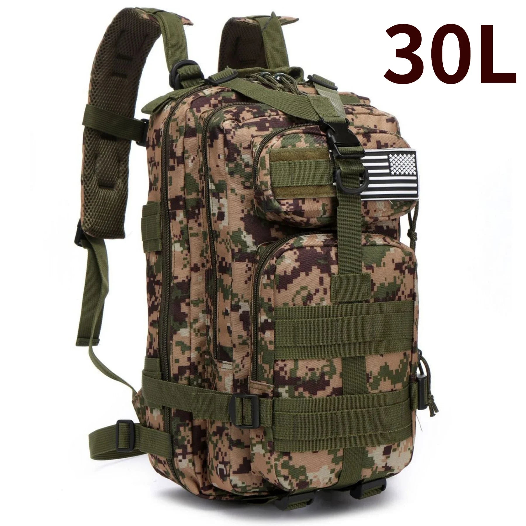 MUCHILAS TÁTICA IMPERMEÁVEL PARA TRILHAS, PESCA, CAÇA,ACAMPAMENTO E VIAGENS