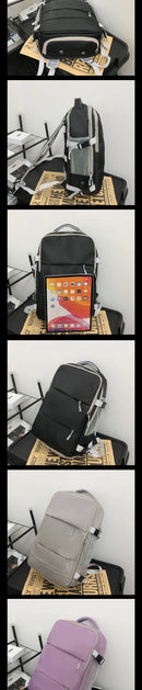 Casual Travel Backpack Women Large Capacity Waterproof Anti-Theft Casual Backpack Bag with Luggage Strap Laptop Backpack Women